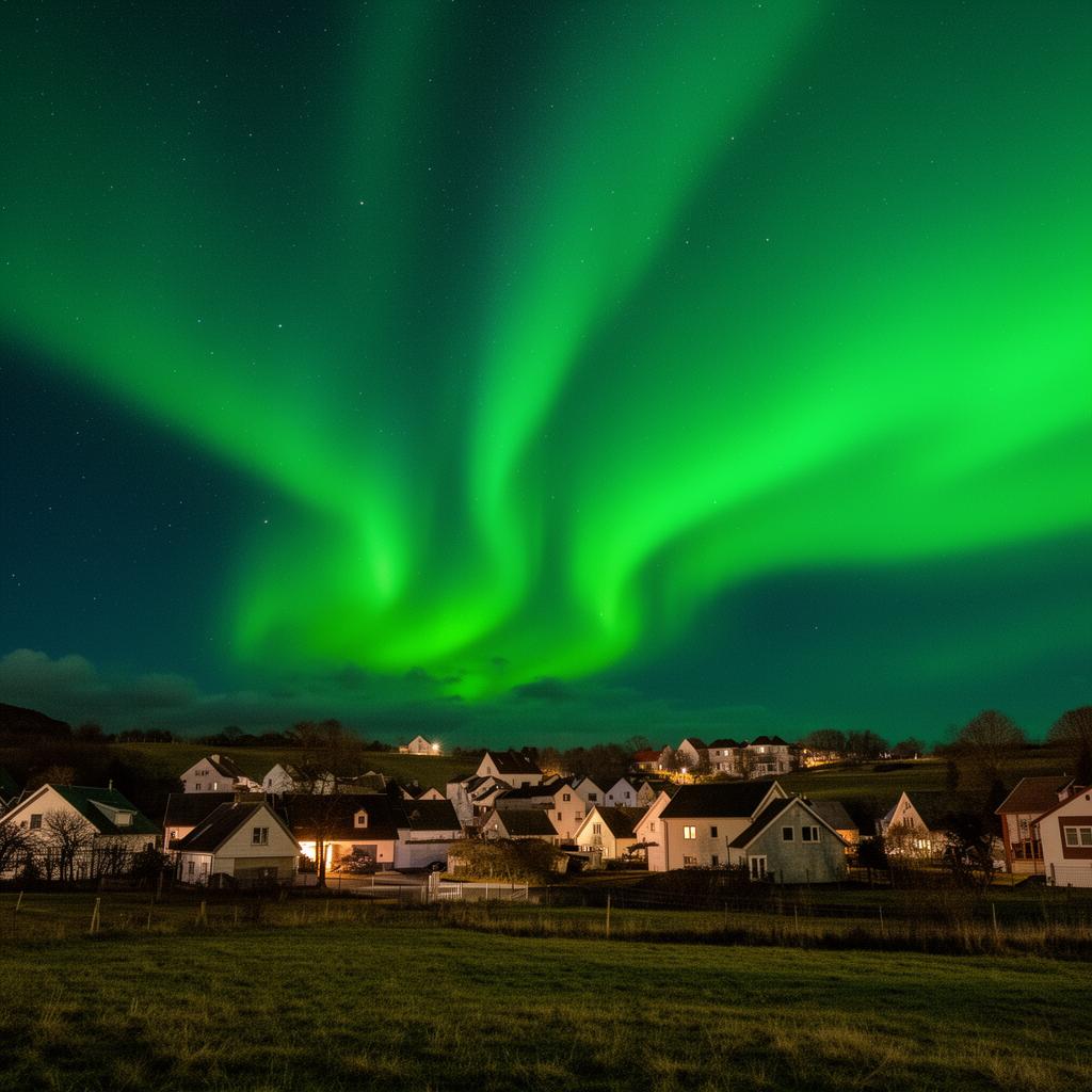Spektakuläres Polarlicht über Mitteleuropa